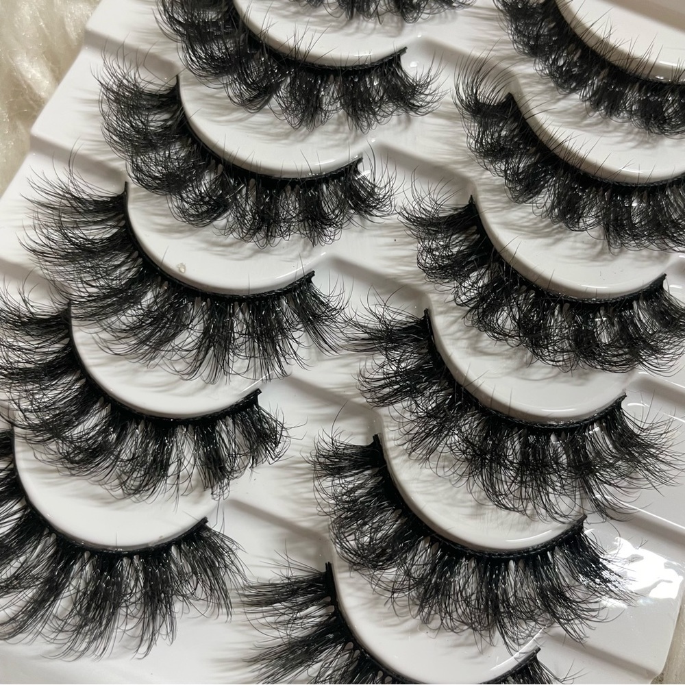 New! HP! ☆ Faux Mink 5 Pack False Eyelashes Includes Wispy Lashes - Picture 7 of 10